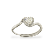 Anello Cuore Zircone